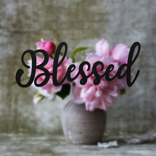 "Blessed" Metal Wall Art