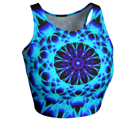 "Expand Your Consciousness" Eco Athletic Crop Top