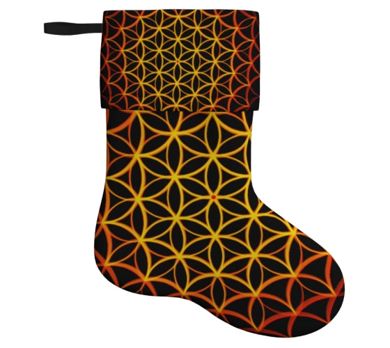 "Flower of Life Series - Web of Creation" Holiday Stocking