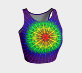 "Inside the Rainbow" Eco Athletic Crop Top
