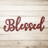 "Blessed" Metal Wall Art