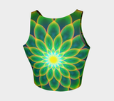 "Lotus of Peace" Eco Athletic Crop Top