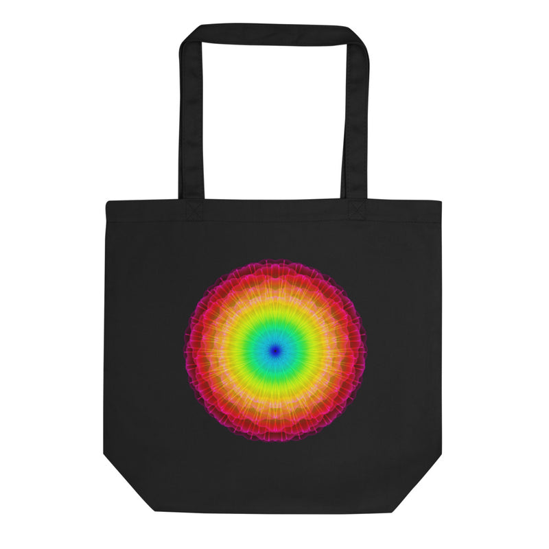 "Rainbow Light Vortex" Organic Eco Tote Bag