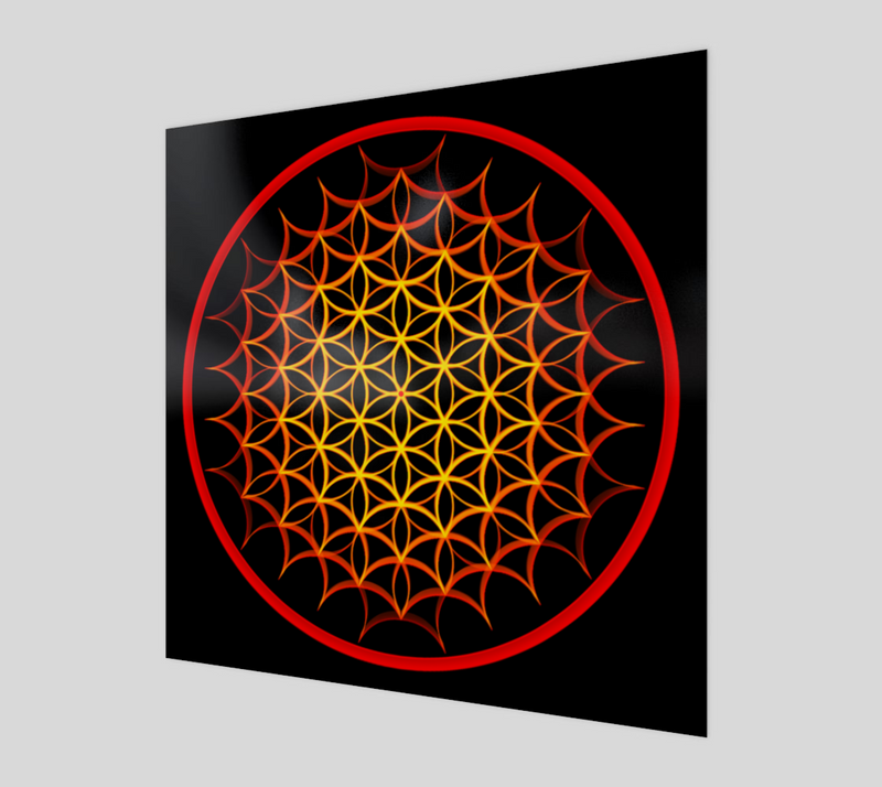 "Flower of Life Series - Web of Creation" Poster Print