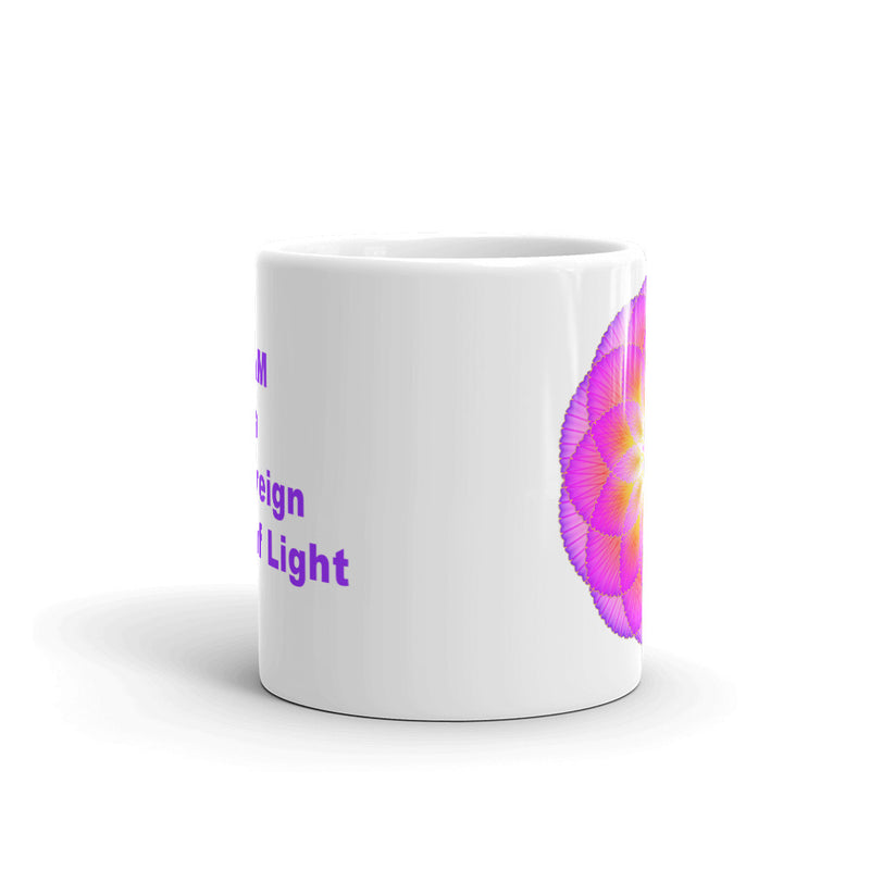 "Illumination" White Glossy Ceramic  Mug