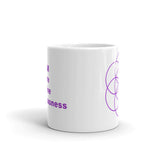 "Seed of Life" White Glossy Ceramic Mug